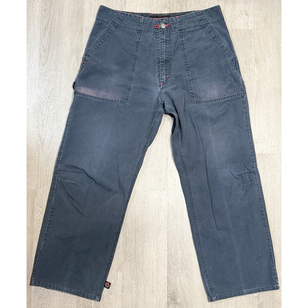 VTG Independent Truck Company Relaxed Skate Pants Size 34 Grunge Blue 90s Y2K